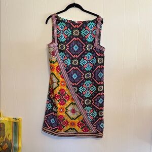 RACHEL Rachel Roy Colorful Geometric Mini Dress